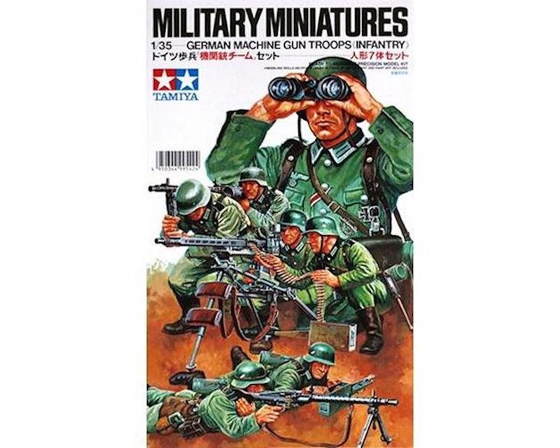 TAM35038, Tamiya German Machine Gun Troops Figure Set (7)