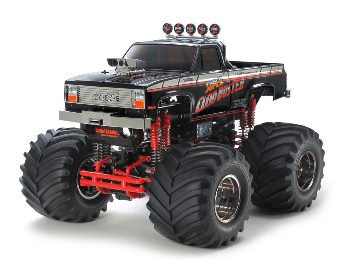TAM47432, Tamiya Super Clod Buster 4WD Monster Truck Kit (Limited Black Edition)