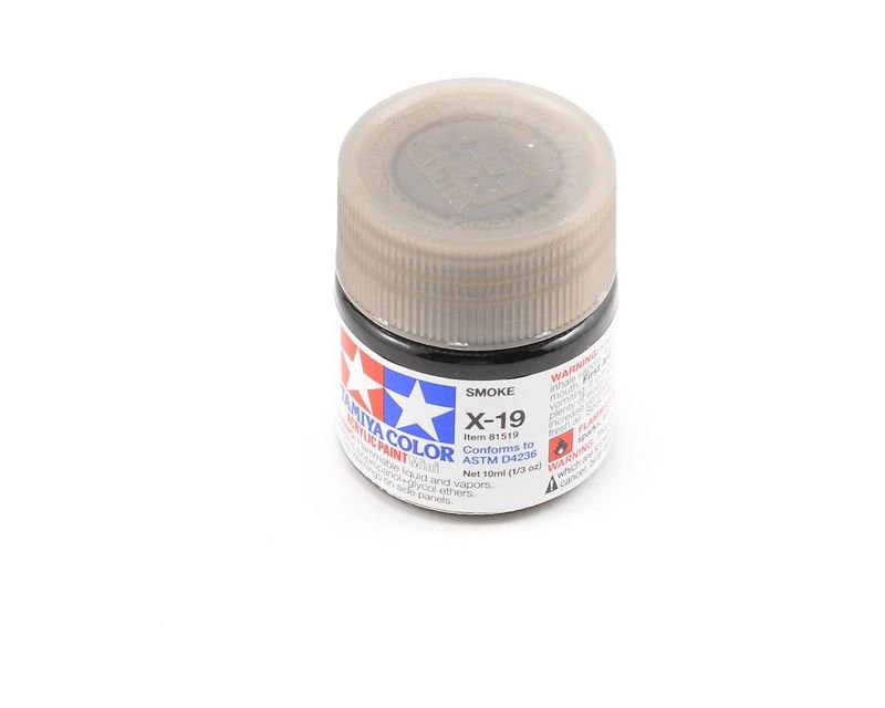 Tamiya X-19 Smoke Acrylic Paint (10ml)