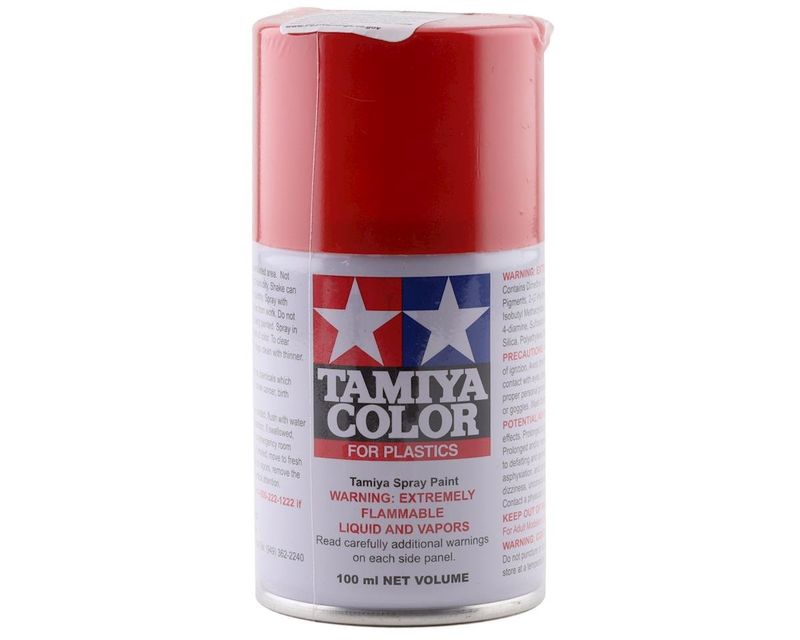 TAM85049, Tamiya TS-49 Bright Red Lacquer Spray Paint (100ml)