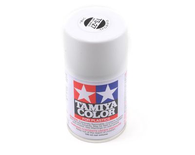 TAM85027, Tamiya TS-27 Matte White Lacquer Spray Paint (100ml)