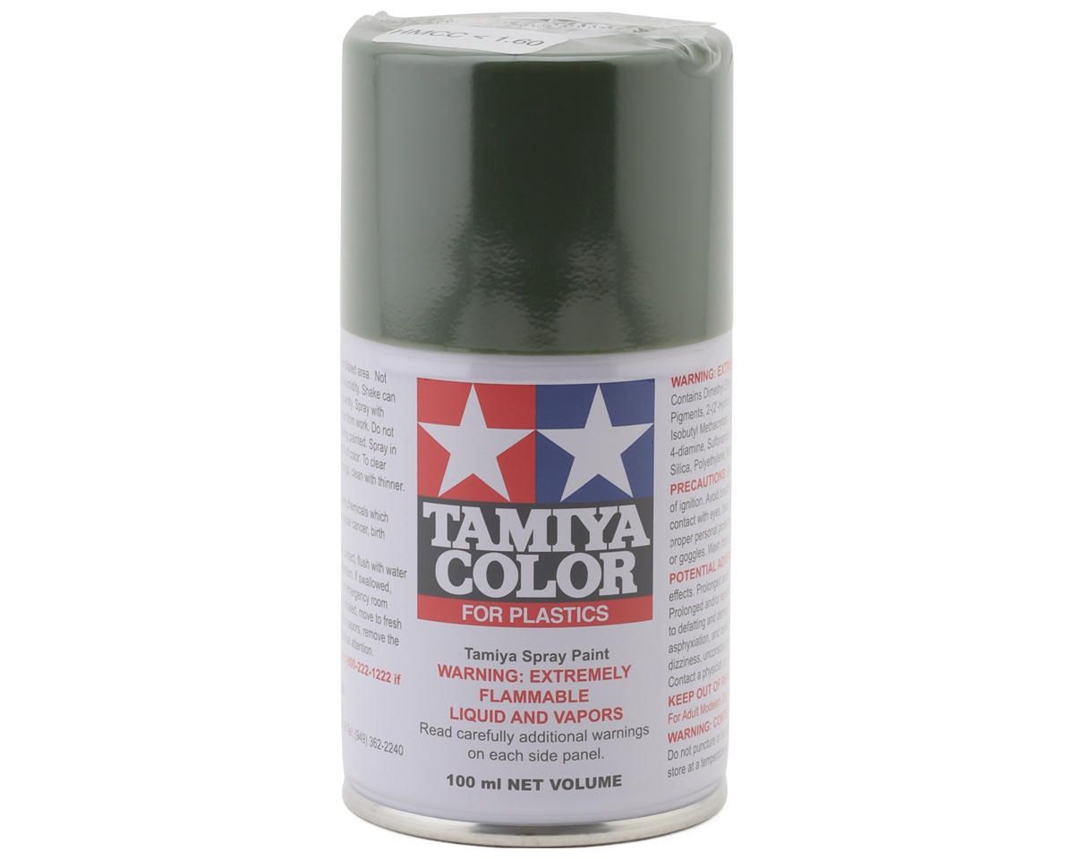 TAM85091, Tamiya TS-91 JGSDF Dark Green Lacquer Spray Paint (100ml)