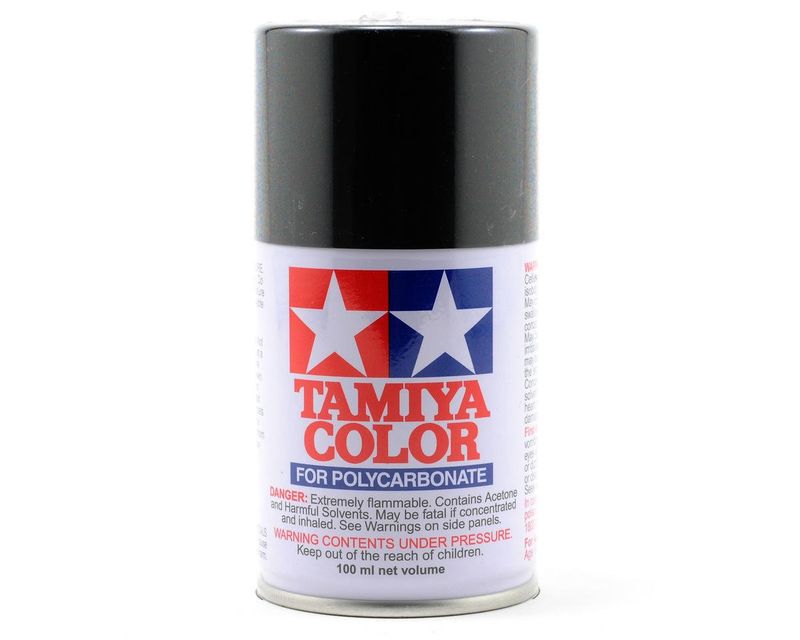 TAM86023, Tamiya PS-23 Gun Metal Lexan Spray Paint (100ml)
