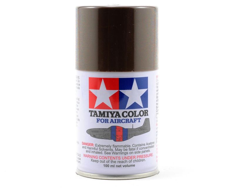 TAM86522, Tamiya AS-22 Dark Earth Aircraft Lacquer Spray Paint (100ml)
