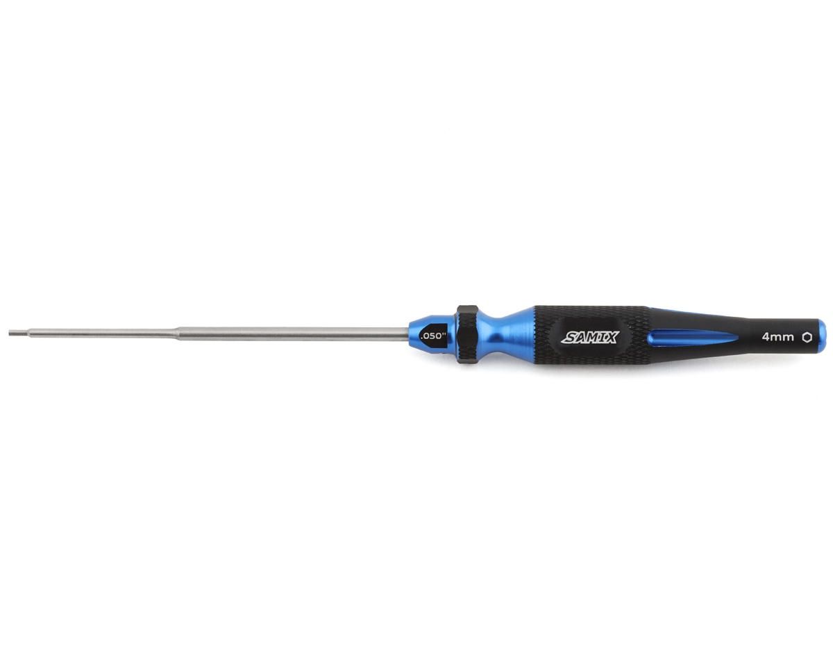 Samix SCX24 2-in-1 Hex Wrench/Nut Driver (Blue) (.050&quot; Hex/4mm Nut)