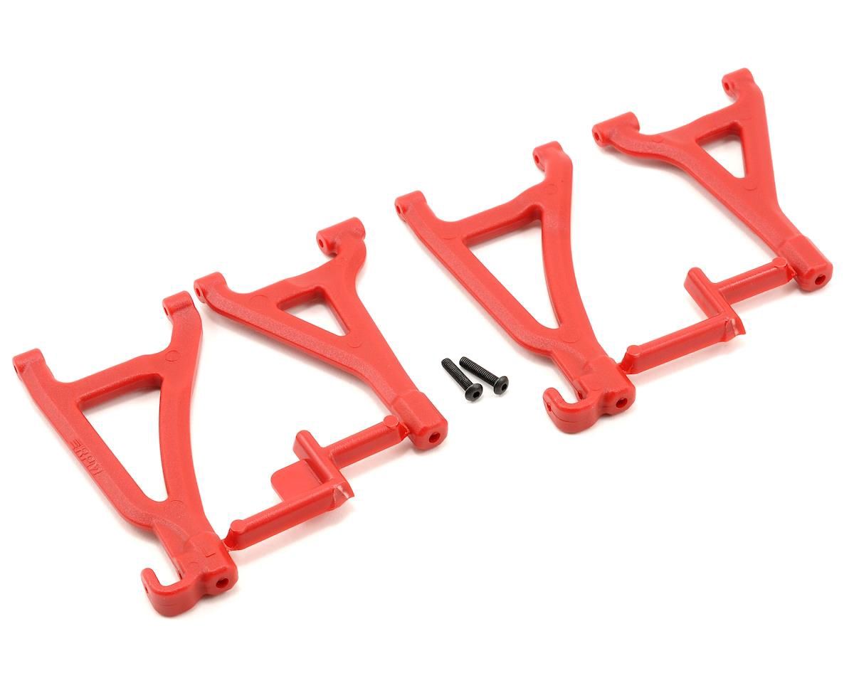 RPM Front Upper &amp; Lower A-Arms for Traxxas 1/16 Revo (Red)