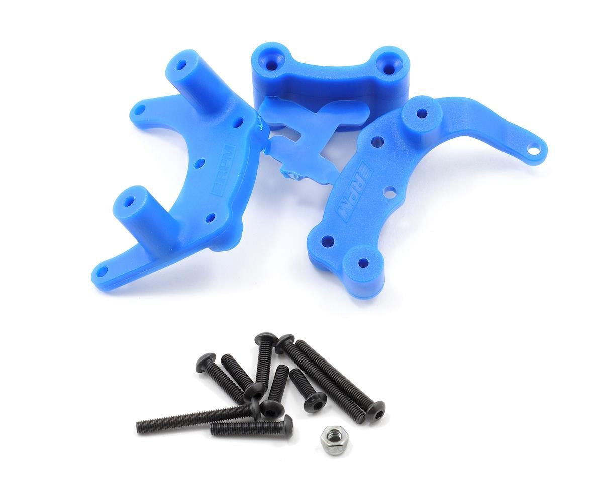 RPM Bumper Mount for Traxxas Rustler/Stampede/Bandit/Slash (Blue)