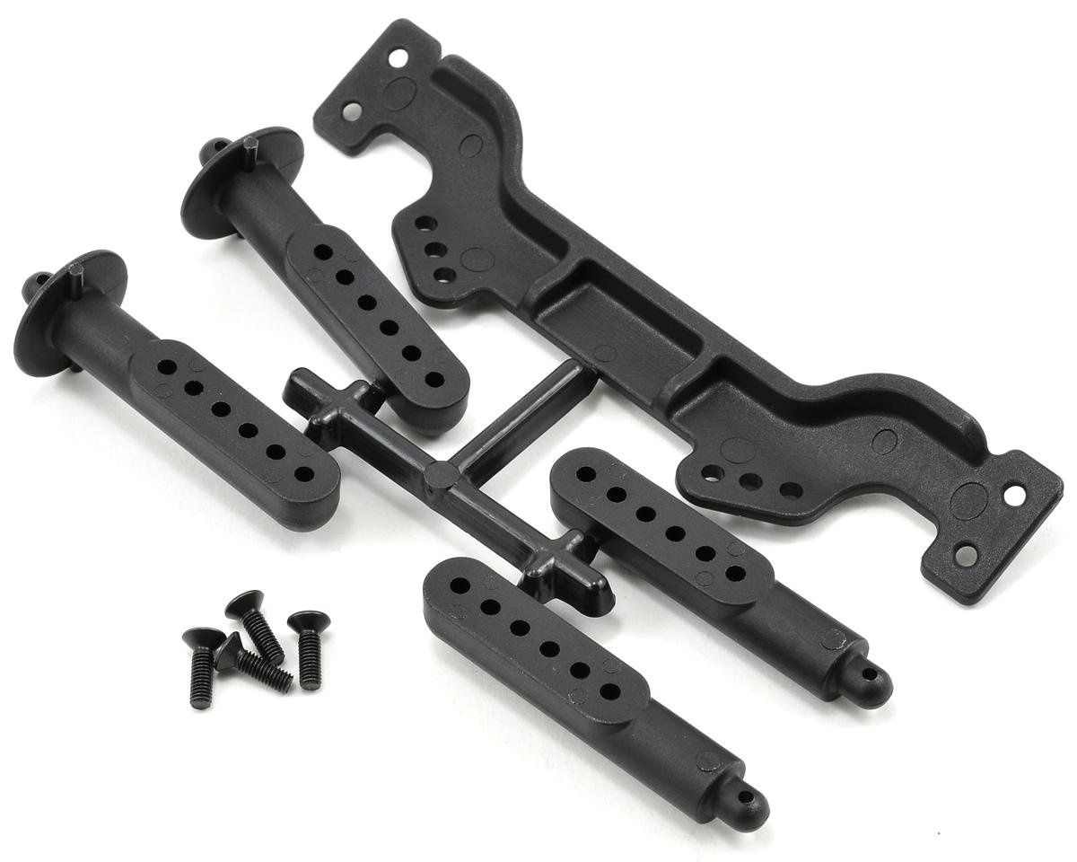 RPM Adjustable Front Body Mount &amp; Post Set for Traxxas
