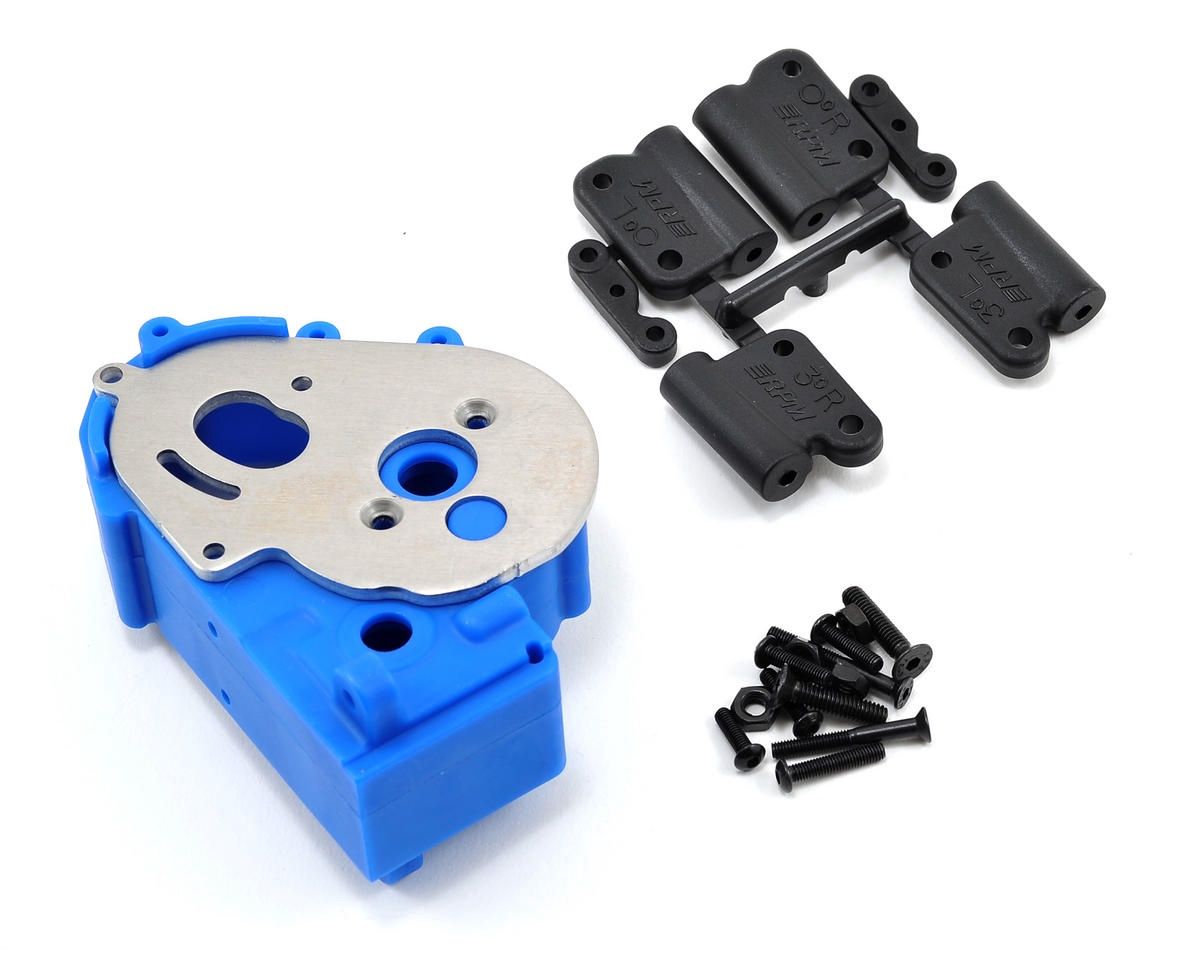 RPM Hybrid Gearbox Housing &amp; Rear Mount Kit for Traxxas 2WD (Blue)