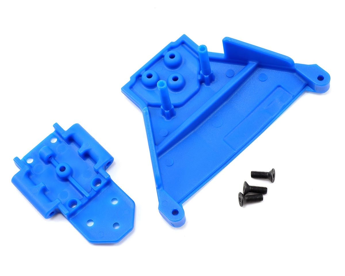 RPM Front Bulkhead for Traxxas Slash LCG 4x4 (Blue)
