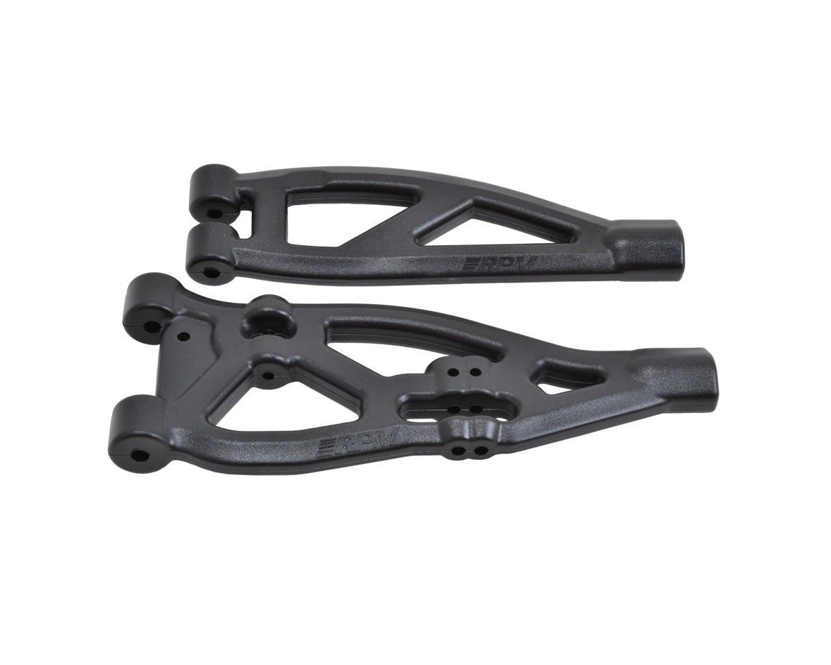 RPM Arrma Kraton/Outcast Front Upper &amp; Lower Suspension Arm Set (Black)