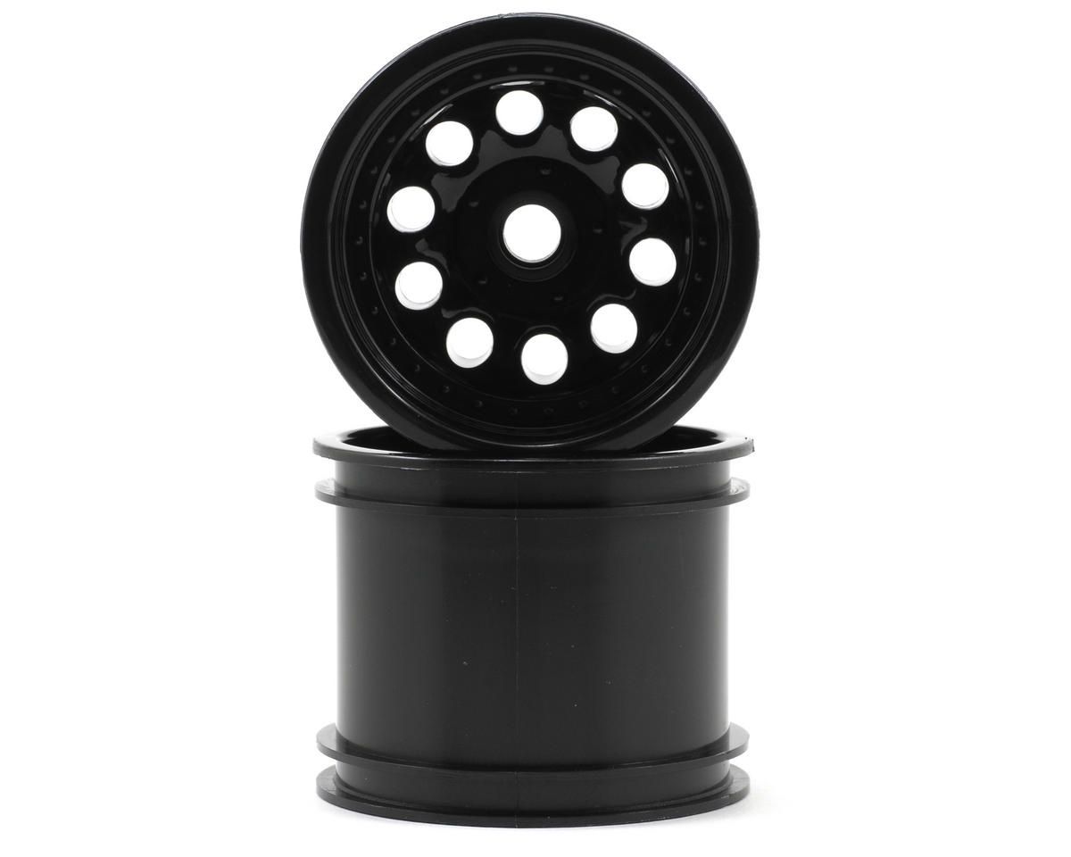 RPM &quot;Revolver 10 Hole&quot; Associated Front Wheels (2) (Black) (Pins)