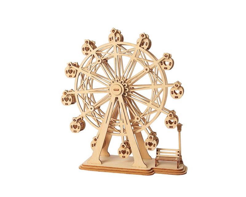 Robotime Classic 3D Wood Puzzles; Ferris Wheel