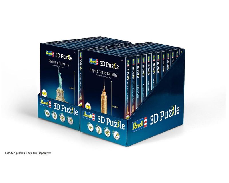 Revell Mini 3D Interlocking Foam Piece Puzzle Collection