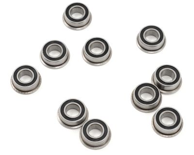 ProTek RC 5x10x4mm Rubber Sealed Flanged &quot;Speed&quot; Bearing (10)