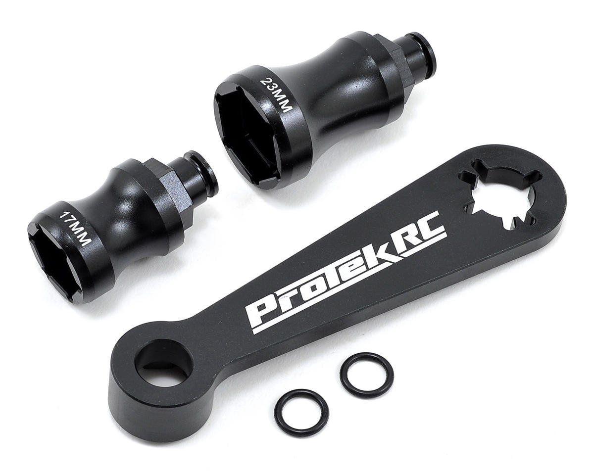 ProTek RC Aluminum Hex Wheel and Flywheel Wrench (Buggy, Truggy 17mm &amp; 23mm)