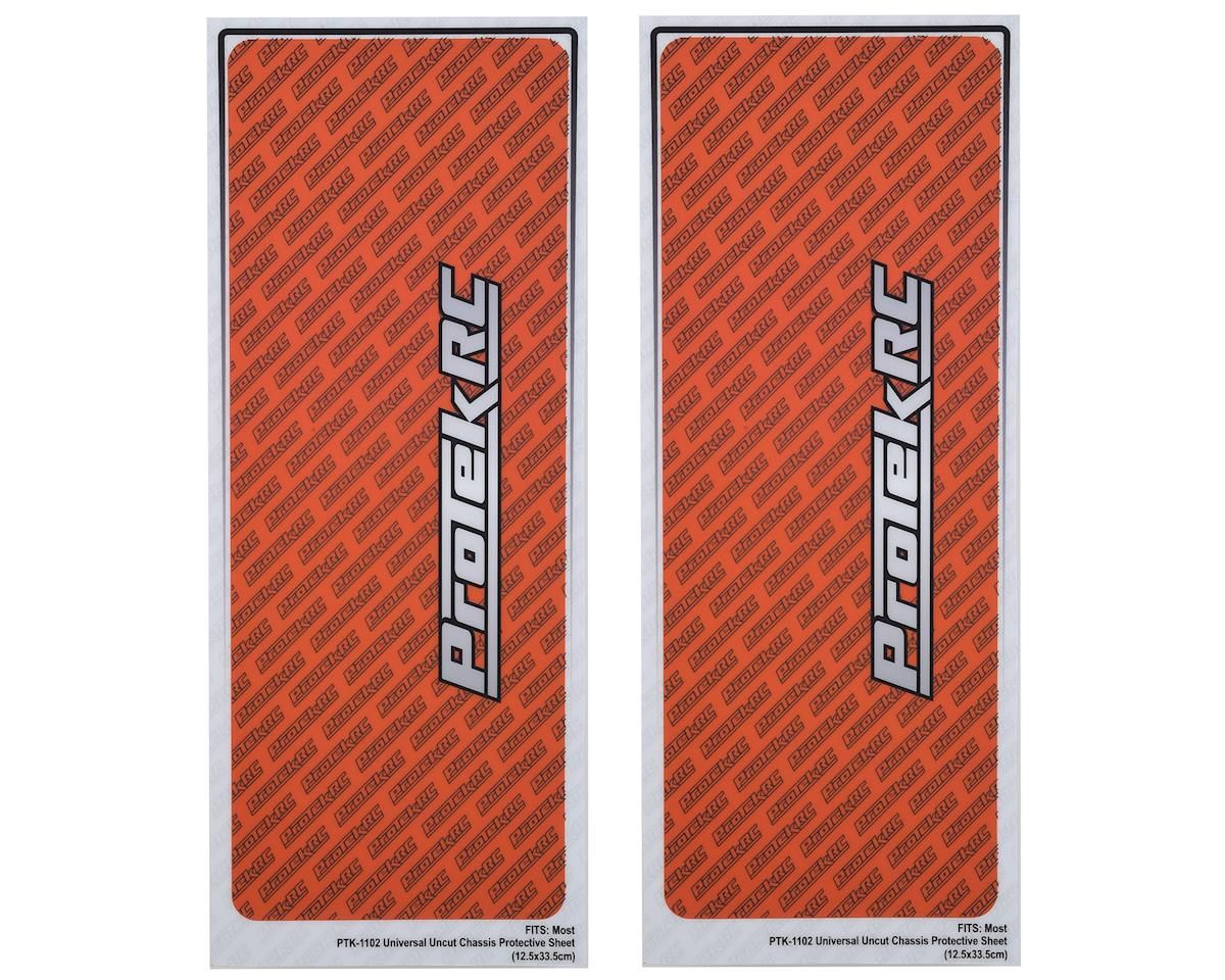 (Clearance) ProTek RC Universal Chassis Protective Sheet (Orange) (2)