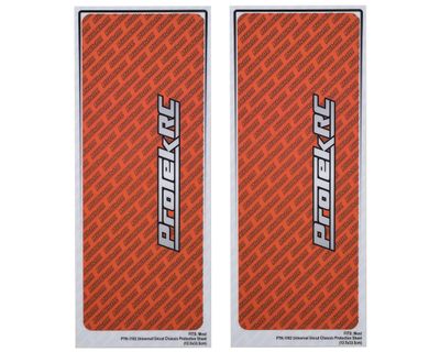 (Clearance) ProTek RC Universal Chassis Protective Sheet (Orange) (2)