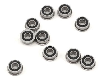 ProTek RC 1/8x5/16x9/64&quot; Rubber Sealed Flanged &quot;Speed&quot; Bearing (10)