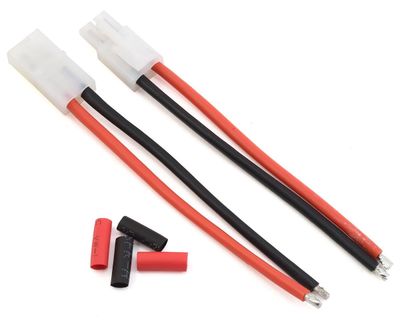 ProTek RC 4&quot; Pigtail Connector Set w/Shrink Tube (1 Female &amp; 1 Male Tamiya)