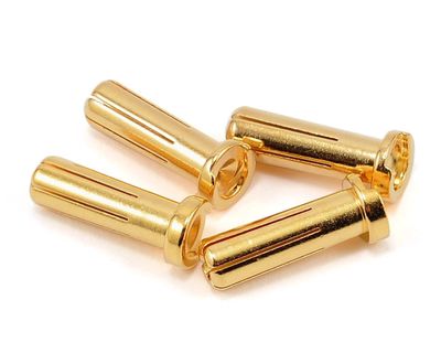 ProTek RC 5.0mm &quot;Super Bullet&quot; Solid Gold Connectors (4 Male)