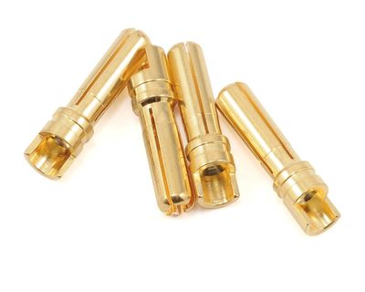 ProTek RC 4.0mm &quot;Super Bullet&quot; Solid Gold Connectors (4 Male)