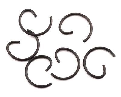 ProTek RC Samurai RM.1, RM, S03 &amp; R03 Piston Wrist Pin Retainer Clip (6)