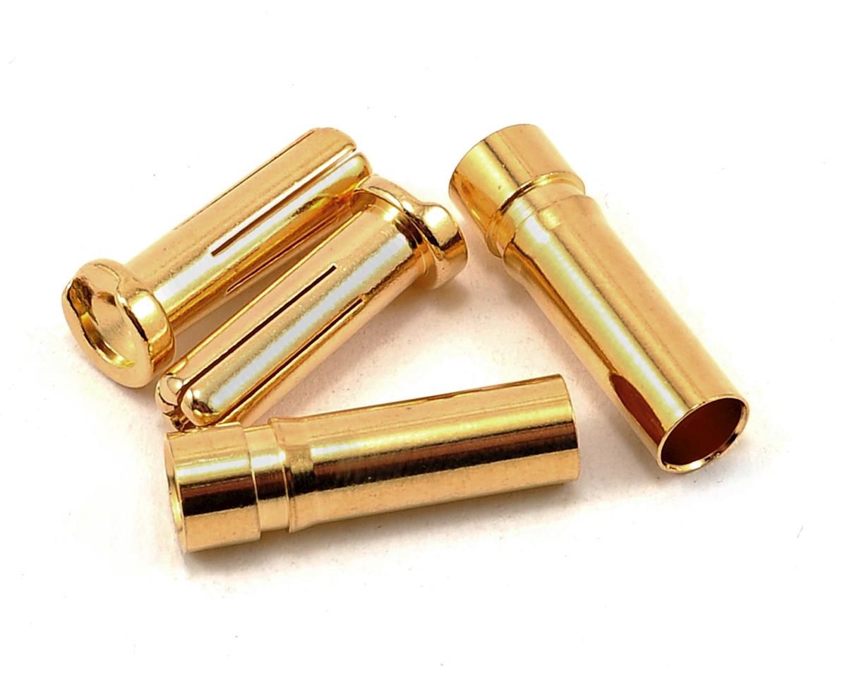 ProTek RC 5.0mm &quot;Super Bullet&quot; Solid Gold Connectors (2 Male/2 Female)