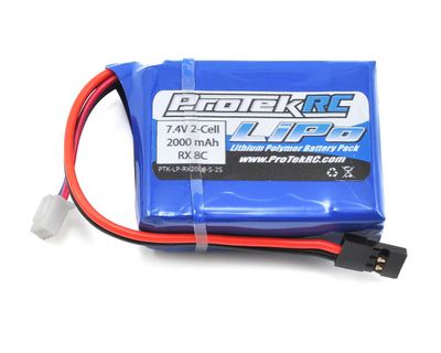ProTek RC LiPo HB &amp; Losi 8IGHT Receiver Battery Pack (7.4V/2000mAh)