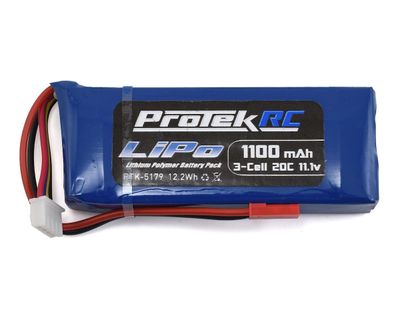 ProTek RC 3S &quot;High Power&quot; LiPo 20C Battery Pack (11.1V/1100mAh) (Blade SR)