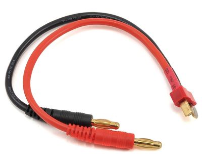 PTK-5216, ProTek RC Heavy Duty T-Style Ultra Plug Charge Lead (Male to 4mm Banana)