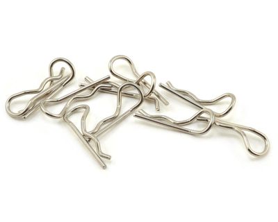 PTK-8704, ProTek RC Standard Bent Body Clip (10) (1/10 Scale)