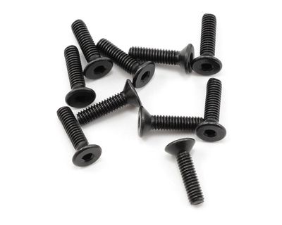 ProTek RC 2.5x10mm &quot;High Strength&quot; Flat Head Screws (10)