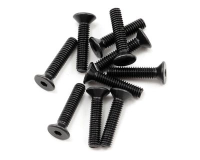 ProTek RC 2.5x12mm &quot;High Strength&quot; Flat Head Screws (10)