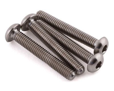 ProTek RC 3x18mm &quot;Grade 5&quot; Titanium Button Head Hex Screw (4)