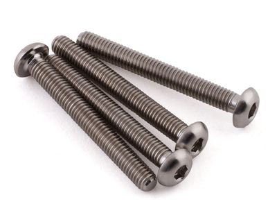 ProTek RC 3x25mm &quot;Grade 5&quot; Titanium Button Head Hex Screw (4)
