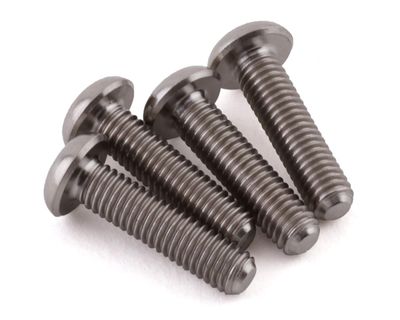 ProTek RC 3x10mm &quot;Grade 5&quot; Titanium Button Head Hex Screw (4)