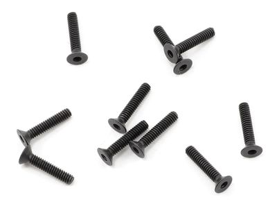 ProTek RC 2x10mm &quot;High Strength&quot; Flat Head Screws (10)