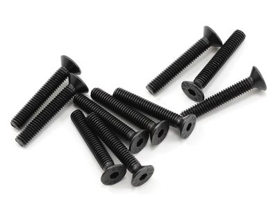 ProTek RC 4x25mm &quot;High Strength&quot; Flat Head Screws (10)