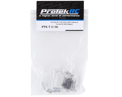 ProTek RC TLR 22X-4 &quot;Grade 5&quot; Titanium Screw Kit (82) (Upper)