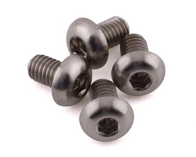 ProTek RC 3x5mm &quot;Grade 5&quot; Titanium Button Head Hex Screw (4)