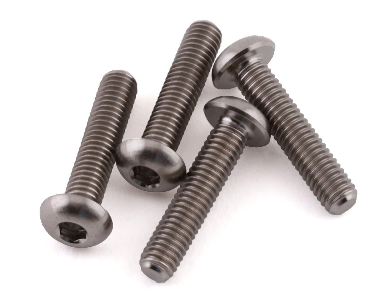 ProTek RC 3x16mm &quot;Grade 5&quot; Titanium Button Head Hex Screw (4)