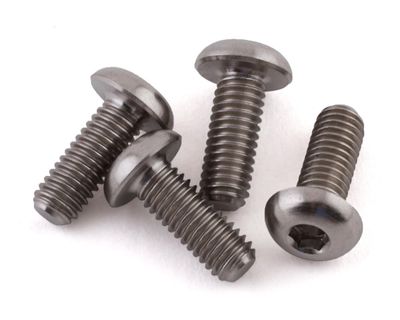 ProTek RC 3x8mm &quot;Grade 5&quot; Titanium Button Head Hex Screw (4)