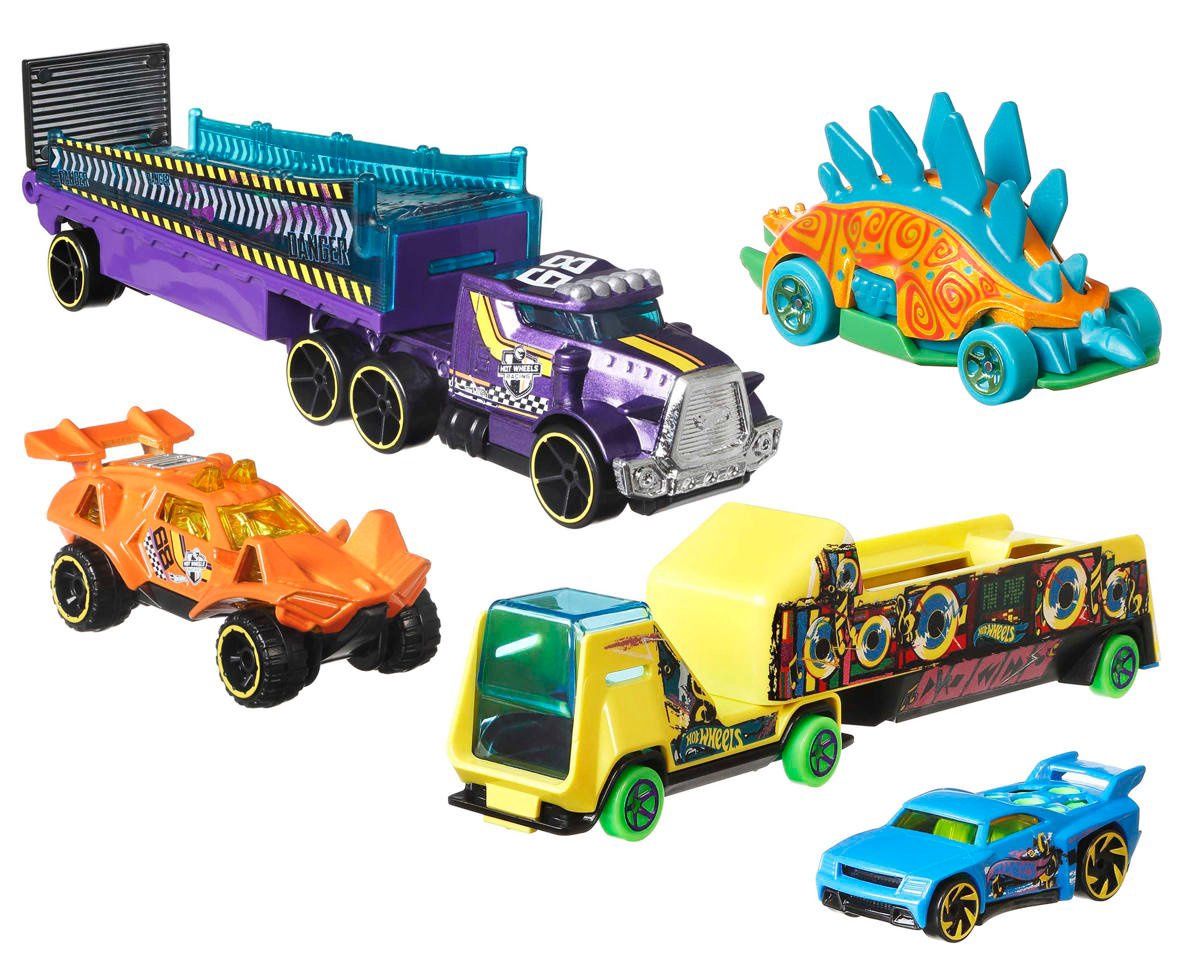 Mattel Hot Wheels Super Rigs 1/64 Car w/Matching Transporter Assortment