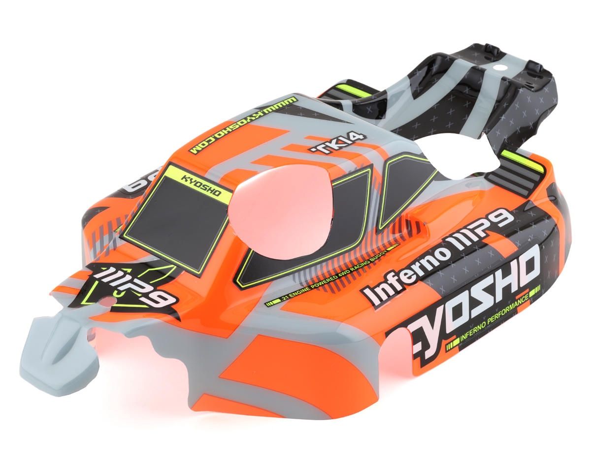 Kyosho MP9 TKI4 V2 Pre-Painted Lexan Body (Orange)