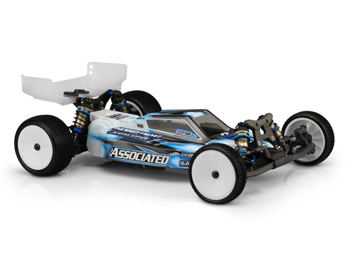 JConcepts RC10 B6.4/B6.4D &quot;F2&quot; Body w/Carpet Wing (Clear)
