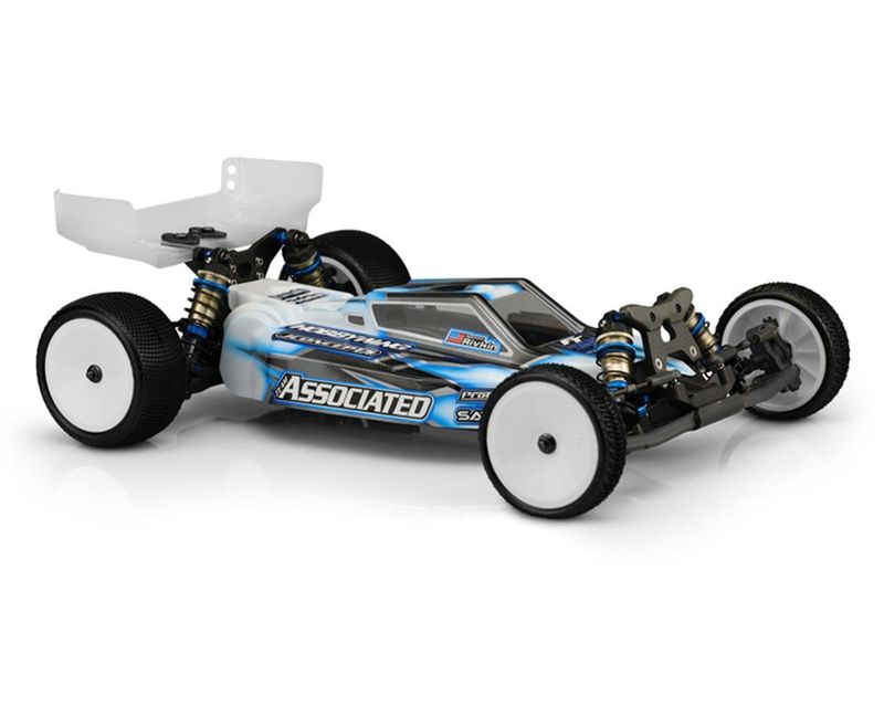 JConcepts RC10 B6.4/B6.4D &quot;F2&quot; Body w/Carpet Wing (Clear)