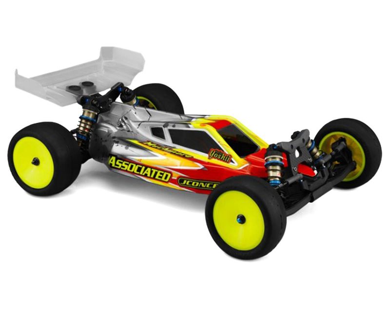 JCO0476, JConcepts RC10 B6.4/B6.4D &quot;P2&quot; Buggy Body w/Carpet Wing (Clear)