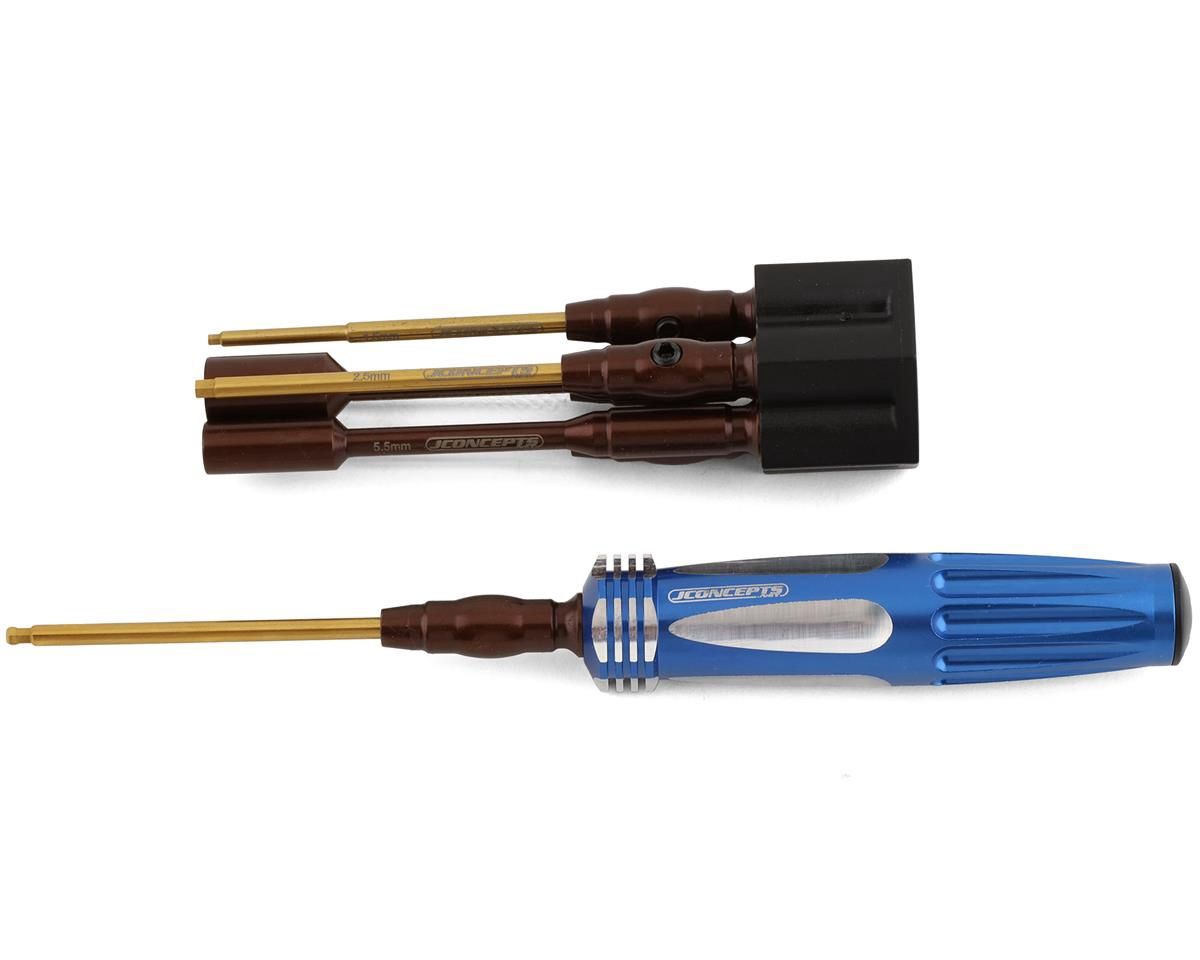 JConcepts 7-Piece Metric 1/4" Hex Driver Tool Set w/Carrying Case