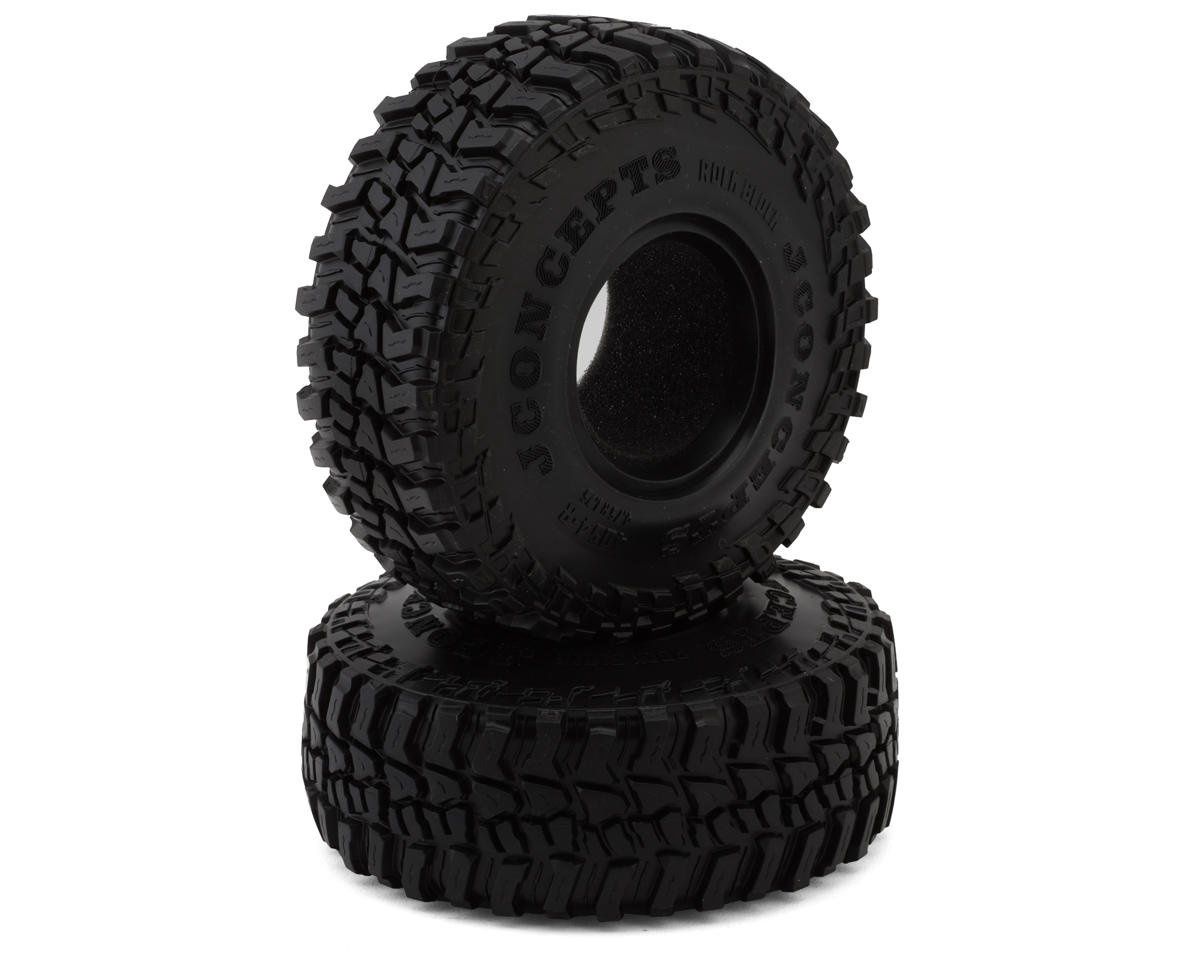 JConcepts Rock Block 1.9&quot; 1/10 Rock Crawler Tires (2) (4.75&quot; - Class 2) (Green)